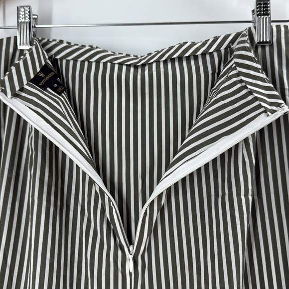 Worthington ruffle cotton blend skirt faux wrap flirty flouncy - Picture 14 of 16